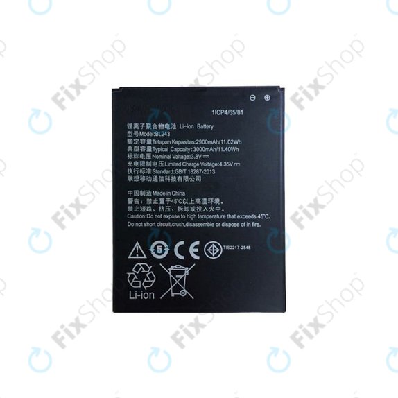 Batteria per Lenovo A7000, BL243, 3000mAh