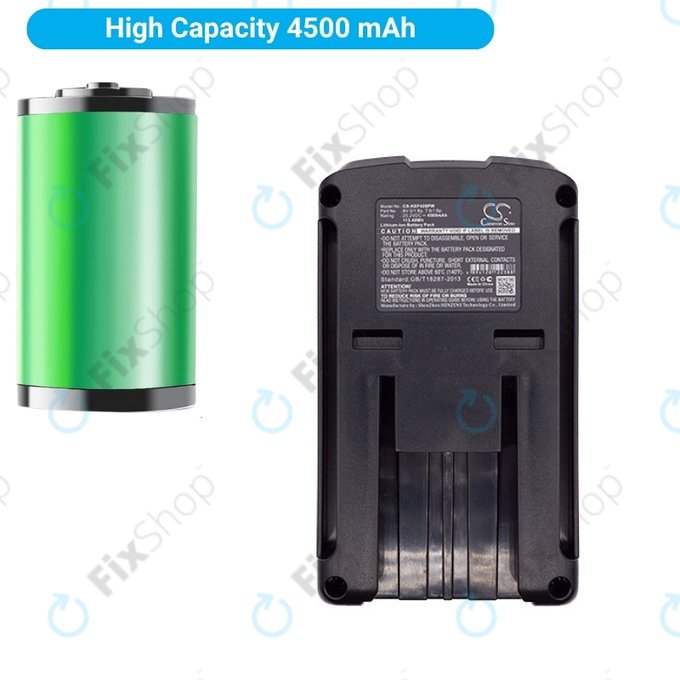 Batteria per Kärcher BV 5 1, BP, T 9 1 BP, EF426, BV 5 1 Bp, Li-Ion, 4500mAh, 25.2V, HQ