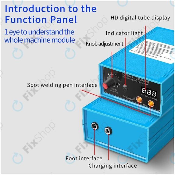 Kit saldatrice a punti mini DIY 4000 mAh, Docreate HPSW 5000W