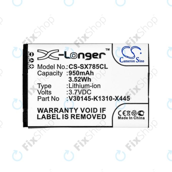 Batteria per Siemens Gigaset, Openstage, SL, V30145-K1310-X445, Li-Ion, 950mAh, 3.7V, HQ
