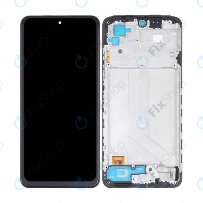 Schermo per Xiaomi Redmi Note 10, Black, Vetro touch con cornice
