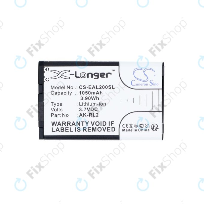 Batteria per Emporia Essence Plus, Talk comfort, V20, AK-RL2, Li-Ion, 3.7V, 1050mAh, HQ
