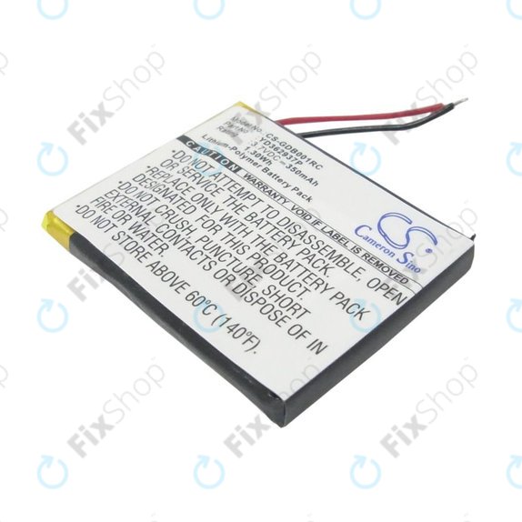 Batteria per GoPro Wifi Remote, YD362937P, Li-Pol, 350mAh, 3.7V, HQ