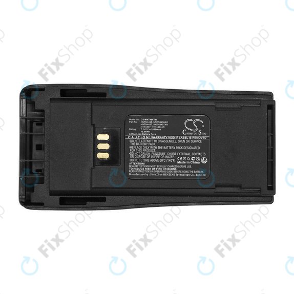 Batteria per Motorola CP140, 150, 160, 200, DP1400, GP3188, NNTN4496, Li-Ion, 1800mAh, 7.2V, HQ