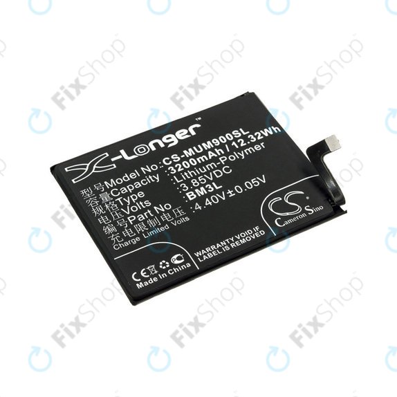 Batteria per Xiaomi Mi 9, 3200mAh, Li-Pol, 3.85 V, BM3L, HQ