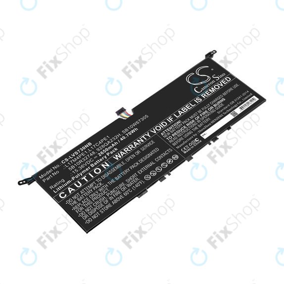 Batteria per Lenovo IdeaPad 730-13, 5B10R32748, Li-Pol, 2650mAh, 15.36V, HQ