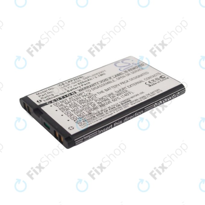 Batteria per LG KG120, LGIP-G830, Li-Ion, 3.7V, 850mAh, HQ