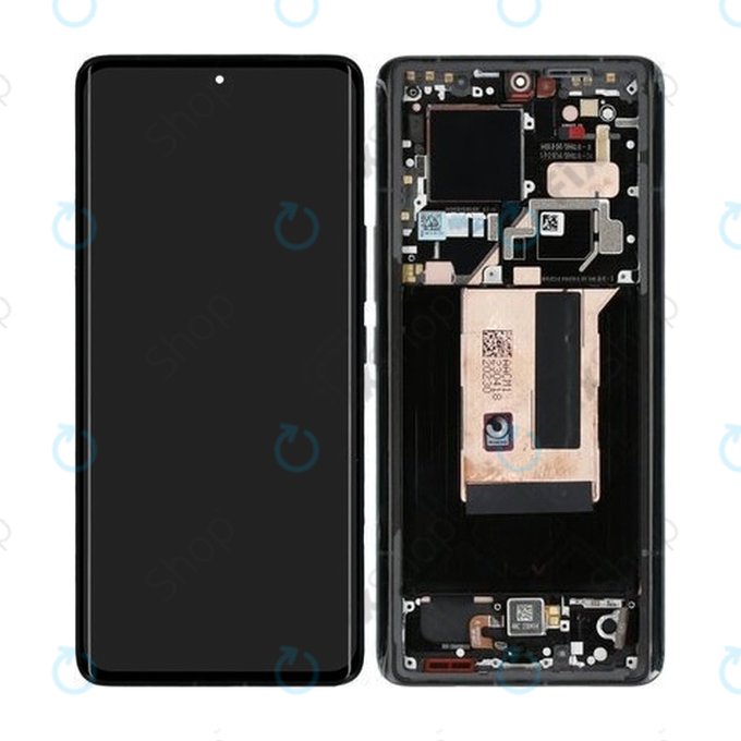 Schermo per Xiaomi 13 Ultra, Black, Vetro touch con cornice, 56000600M100, Genuine Service Pack