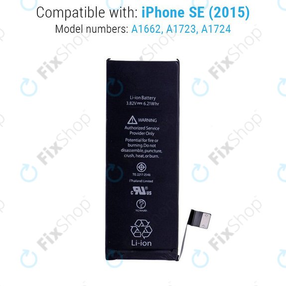 Batteria per iPhone SE, 1624mAh, Service Pack