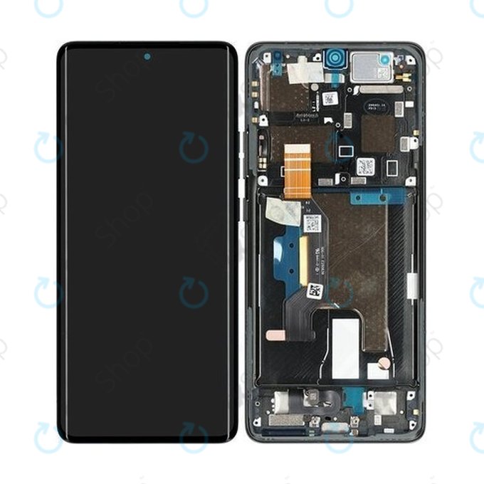 Schermo OLED per Motorola Edge 50 Ultra, Vetro touch con cornice, Forest Grey
