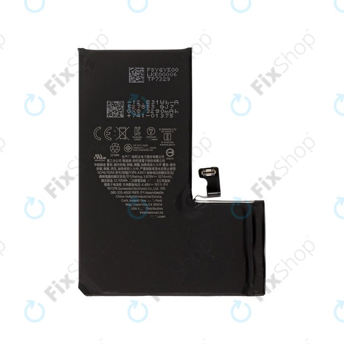 Batteria per iPhone 15 Pro, A3011, 3274mAh