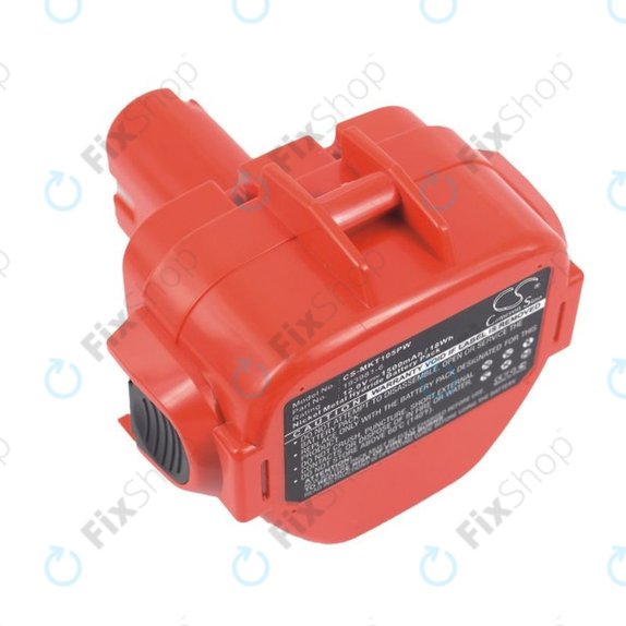 Batteria per Makita 1050, 192598-2, 193981-6, Ni-MH, 1500mAh, 12V, HQ
