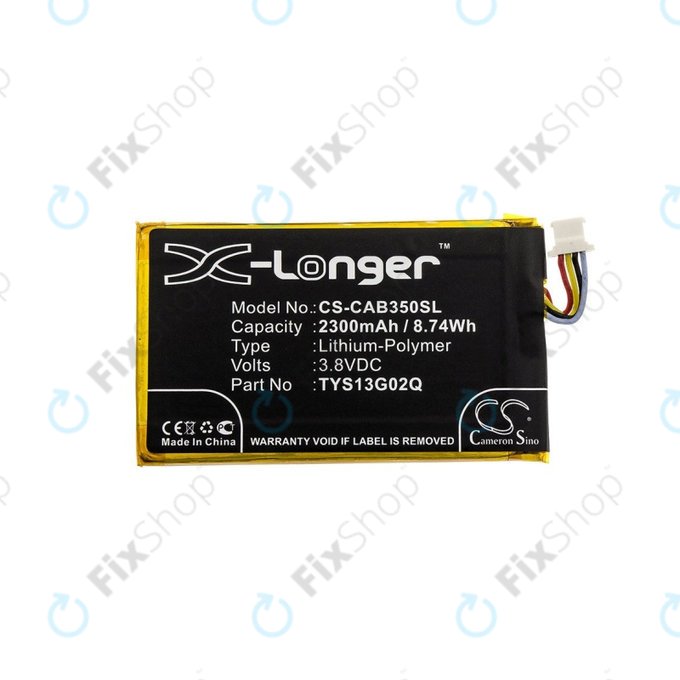 Batteria per Caterpillar CAT B35, 2300mAh, Li-Pol, 3.8 V, TYS13G02Q, HQ