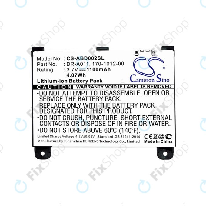 Batteria per Amazon Kindle 2, DR-A011, Li-Ion, 1100mAh, 3.7V, HQ