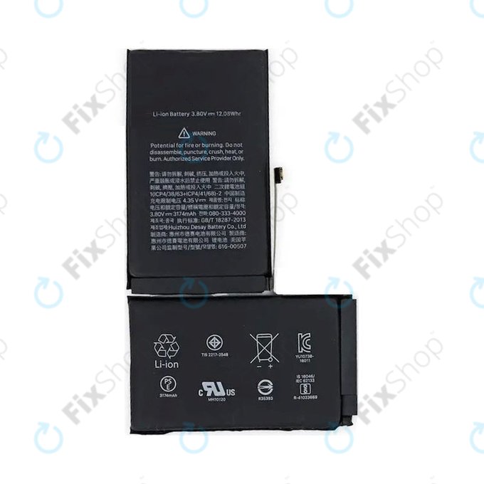 Batteria per iPhone XS Max, 3174mAh, Service Pack