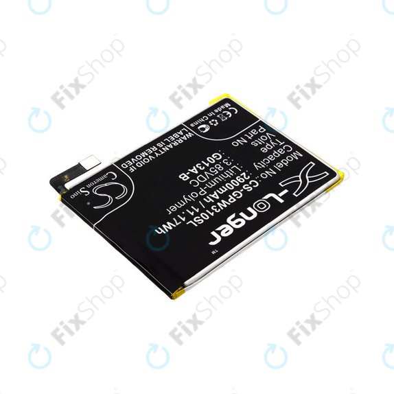 Batteria per Google Pixel 3, 2900mAh, Li-Pol, 3.85 V, G013A-B, HQ