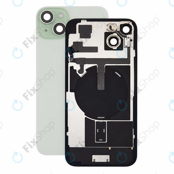 Vetro scocca posteriore per iPhone 15 Plus, Green, Pulled A