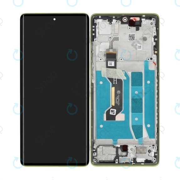 Schermo per Motorola Moto G85 5G, Olive Green, Vetro touch con cornice, 5D68C24855, Genuine Service Pack