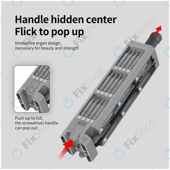 Set cacciaviti di precisione per riparazione telefoni e PC 44 in 1, Kingsdun