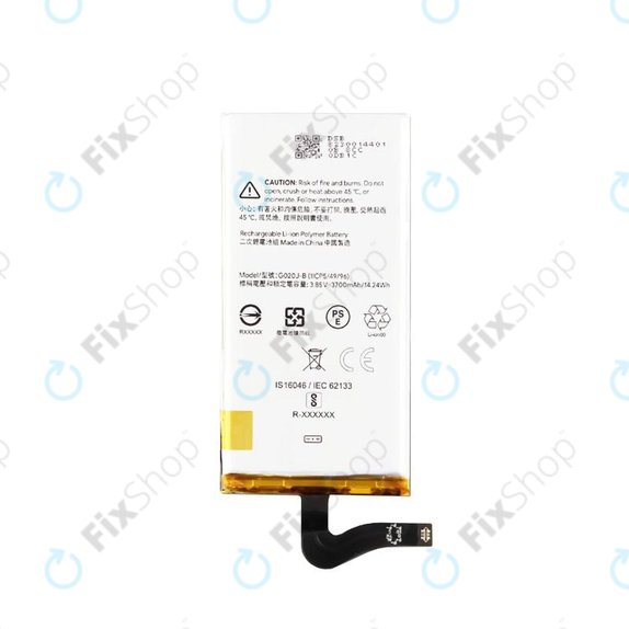 Batteria per Google Pixel 4 XL, G020J-B, 3700mAh