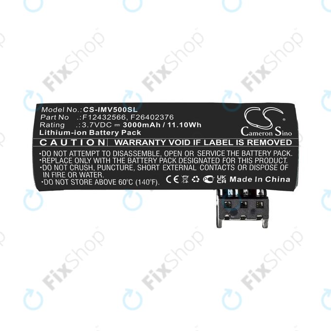 Batteria per Ingenico Move 5000, F26402376, Li-Ion, 3000mAh, 3.7V, HQ