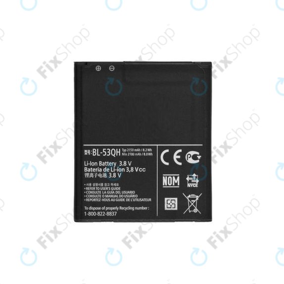 Batteria per LG Optimus 4X HD P880, L9 P760, P875, F5, L7 4G, BL-53QH, 2150mAh