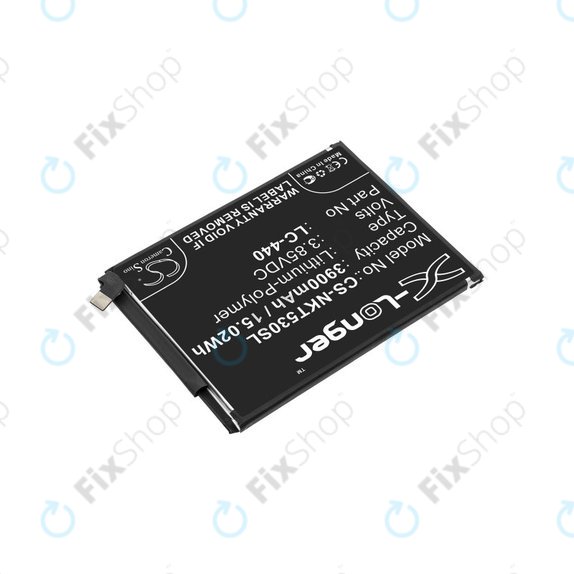 Batteria per Nokia 5.3, 3900mAh, Li-Pol, 3.85 V, LC-440, HQ