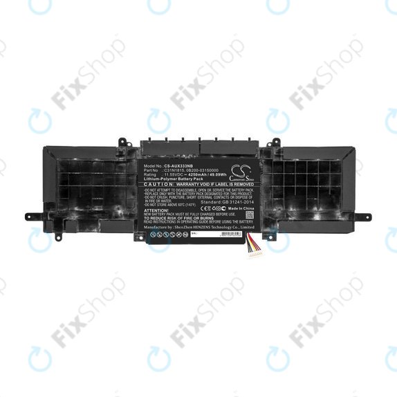 Batteria per Asus Zenbook UX333FN, Zenbook UX333FA, C31N1815, Li-Pol, 4250mAh, 11.55V, HQ