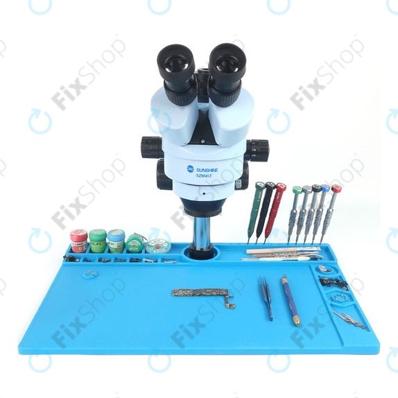 Tappetino multifunzione in silicone con base in alluminio per microscopio, Relife RL-160B