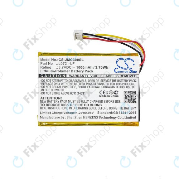 Batteria per JBL Clip 3, L0721-LF, 1000mAh, HQ
