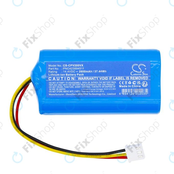 Batteria per ETA Nico 2219, PNC423894511, Li-Ion, 2600mAh, 14.4V, HQ