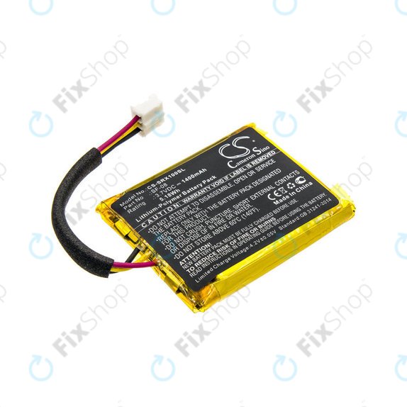 Batteria per Sony SRS-XB10, SRS-XB12, WH-L600, SF-08, Li-Pol, 3.7V, 1400mAh, HQ