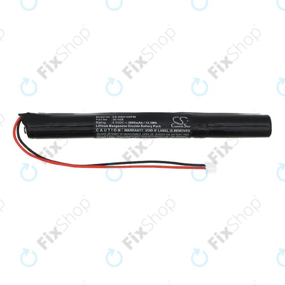 Batteria per Hilti 120-ME, GX 120 ME, 381458, Li-MnO2, 3000mAh, 4.5V, HQ