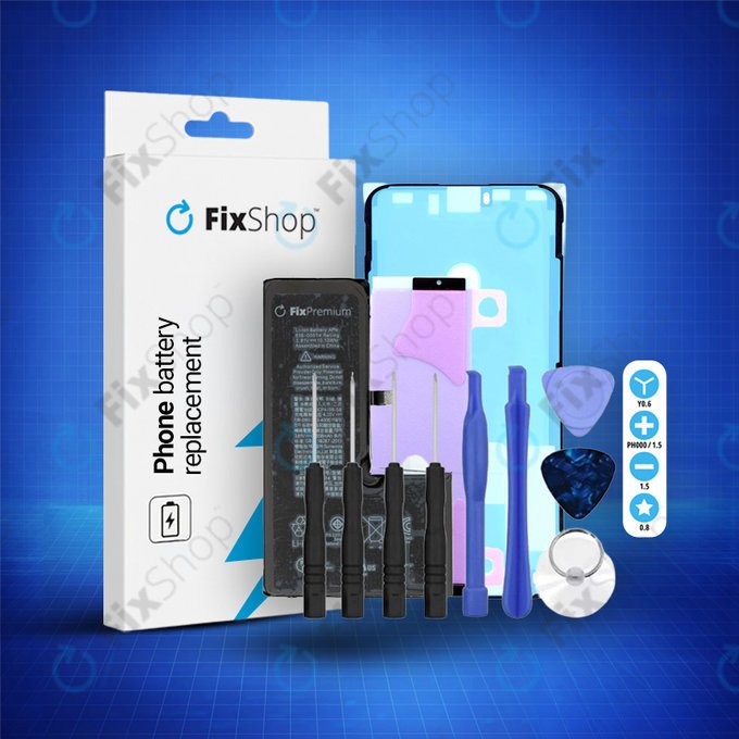 Batteria per iPhone XS, 2658mAh, Adesivo, Attrezzi, FixPremium