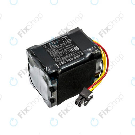 Batteria per Vorwerk Kobold VR200, 20884-1, 4NCR18650P2-C001A, Li-Ion, 6000mAh, 14.4V, HQ
