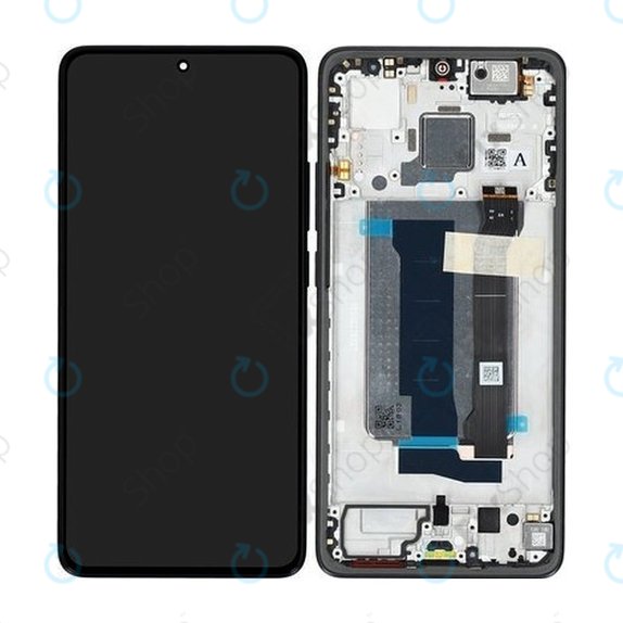 Schermo OLED per Xiaomi Poco X7 Pro 2412DPC0AG, Black, Vetro touch con cornice