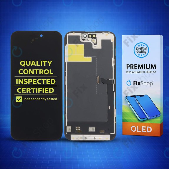 Schermo Soft OLED per iPhone 14 Pro Max, Vetro touch con cornice, DIAGNOSTIC
