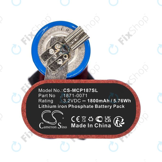 Batteria per Ermila Bellina, Moser Chrom Style Pro 1871, LiFePO4, 1871-0071, 1800mAh, 3.2V, HQ