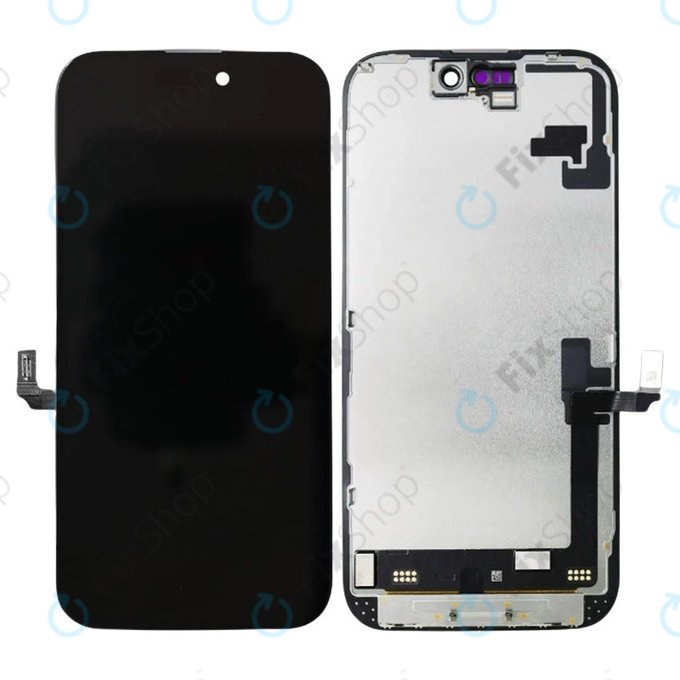 Schermo Soft OLED per iPhone 16, Vetro touch con cornice, DIAGNOSTIC