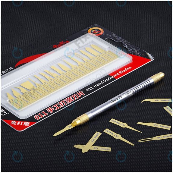 Set lame lucidate a mano con manico 16 in 1, QianLi ToolPlus 011