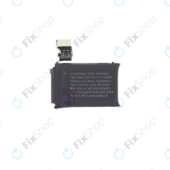 Batteria per Apple Watch 2 38mm, 273mAh, A1760, Refurbished