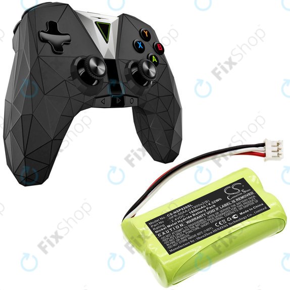Batteria per Nvidia P2920, Nvidia Shield Game Controller HFR-50AAJY1900x2 B, Ni-MH, 1800mAh, 2.4V, HQ