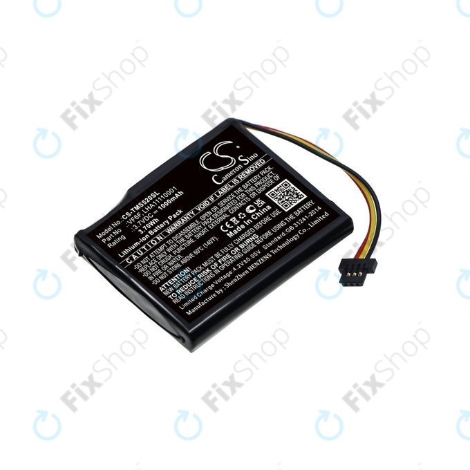 Batteria per TomTom Start 52, VF6F, Li-Ion, 1000mAh, 3.7V, HQ