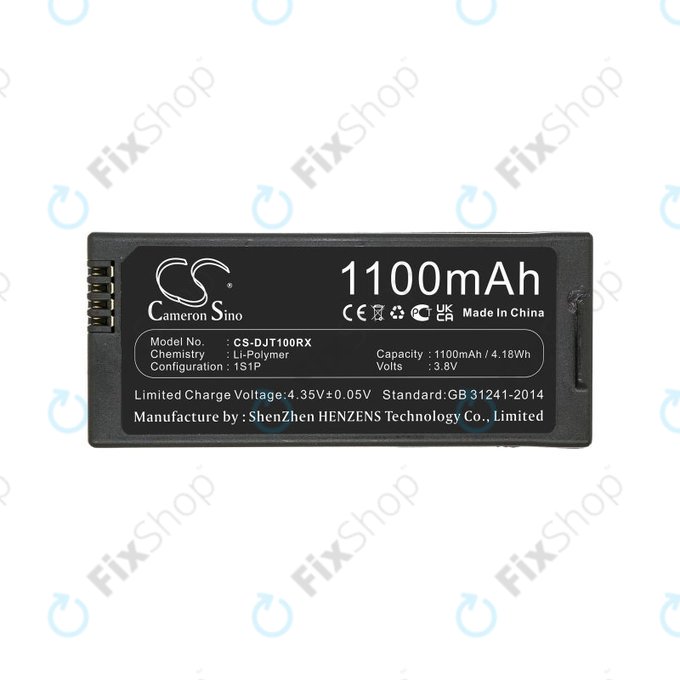 Batteria per DJI Tello, T01, Li-Pol, 1100mAh, 3.8V, HQ