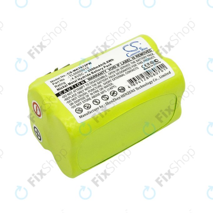 Batteria per Makita 6722D, 6723DW, TL00000012, Ni-MH, 2000mAh, 4.8V, HQ