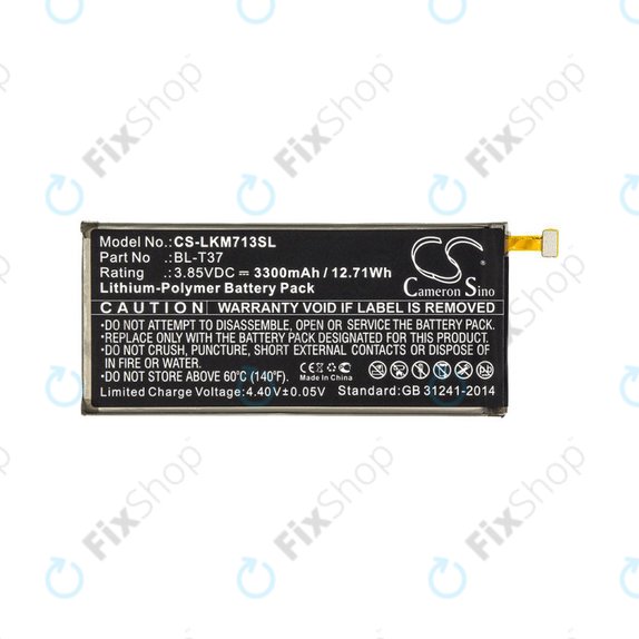 Batteria per LG L713dl, LG LG-Q710al, LG Lm-L713dl, BL-T37, Li-Pol, 3.85V, 3300mAh, HQ