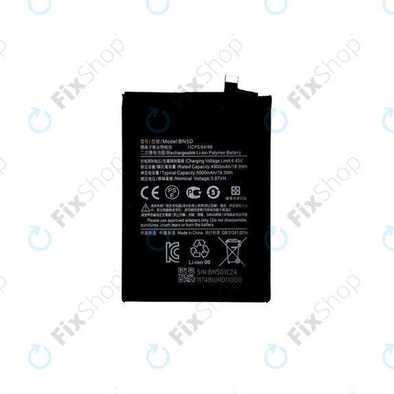 Batteria per Xiaomi Redmi Note 11, Note 11S, BN5D, 4900mAh
