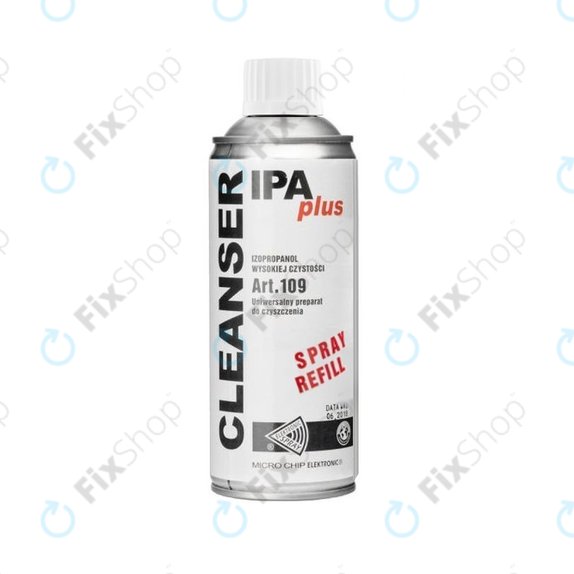 Spray detergente Isopropanolo 100% 400ml ricarica, Cleanser IPA Plus