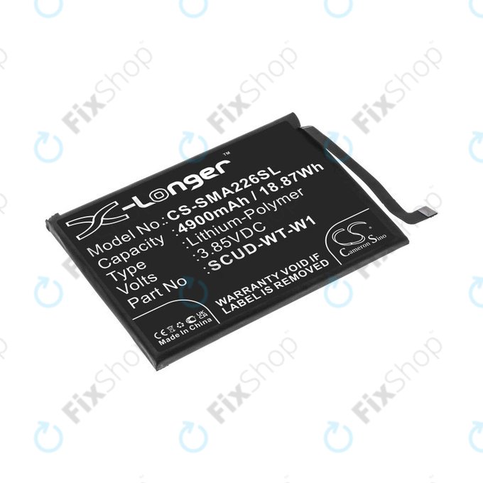 Batteria per Samsung A22 5G A226B, 4900mAh, Li-Pol, 3.85 V, SCUD-WT-W1, HQ