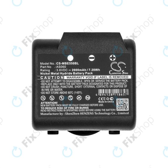 Batteria per Imet BE5500, AS060, Ni-MH, 2000mAh, 3.6V, HQ